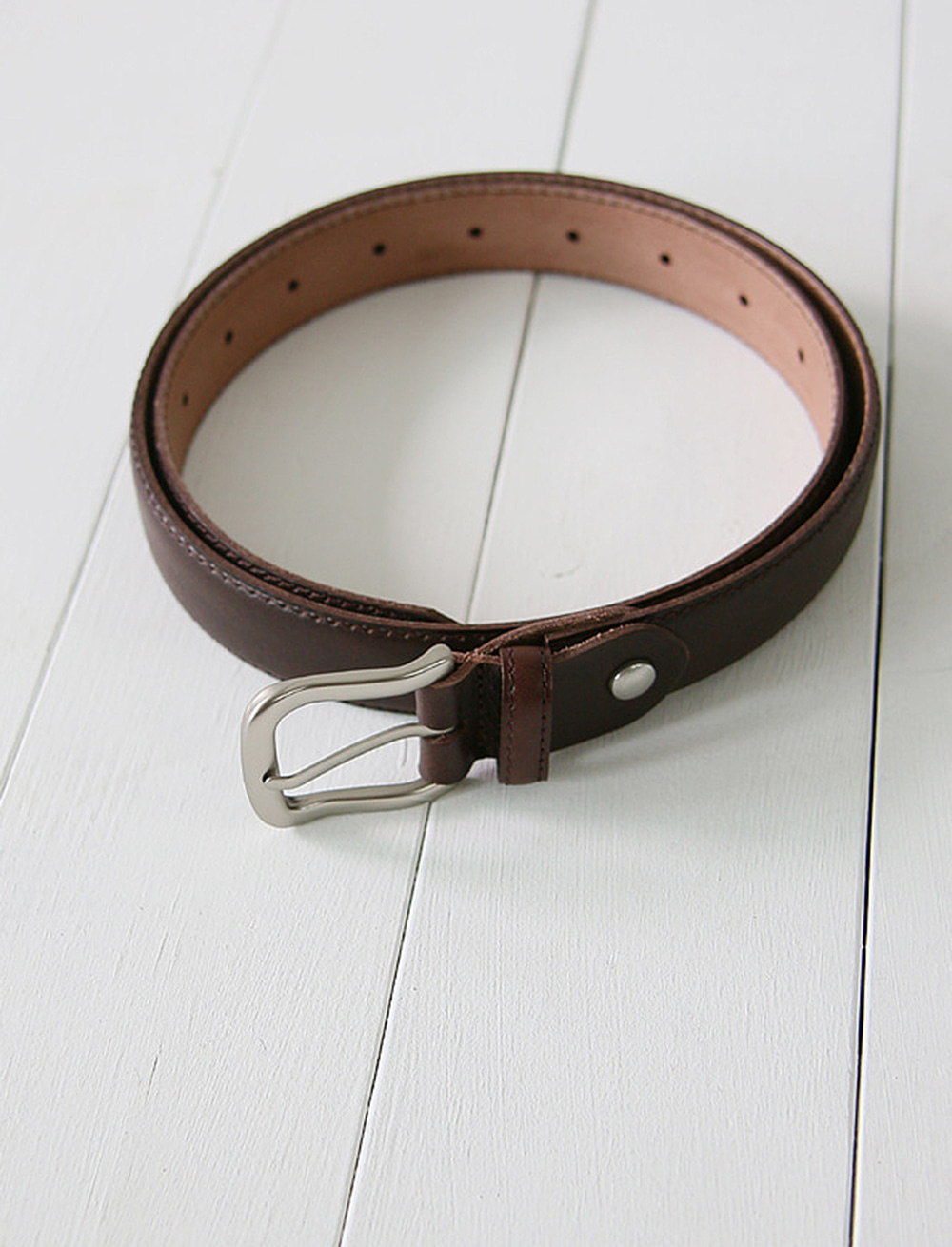 square leather belt (3c)  소가죽 기본 벨트