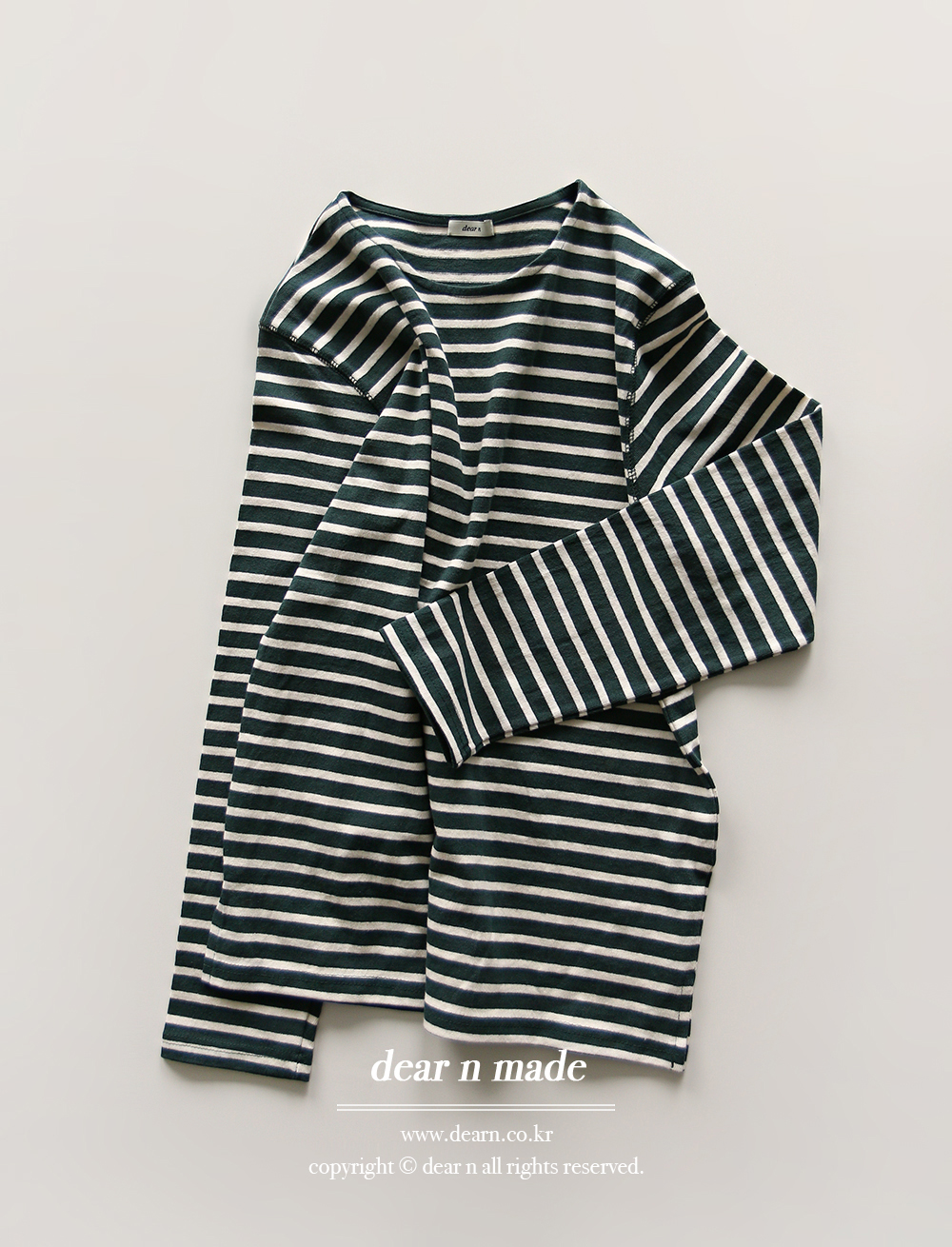 (dear n) stripe t-shirt (6c)