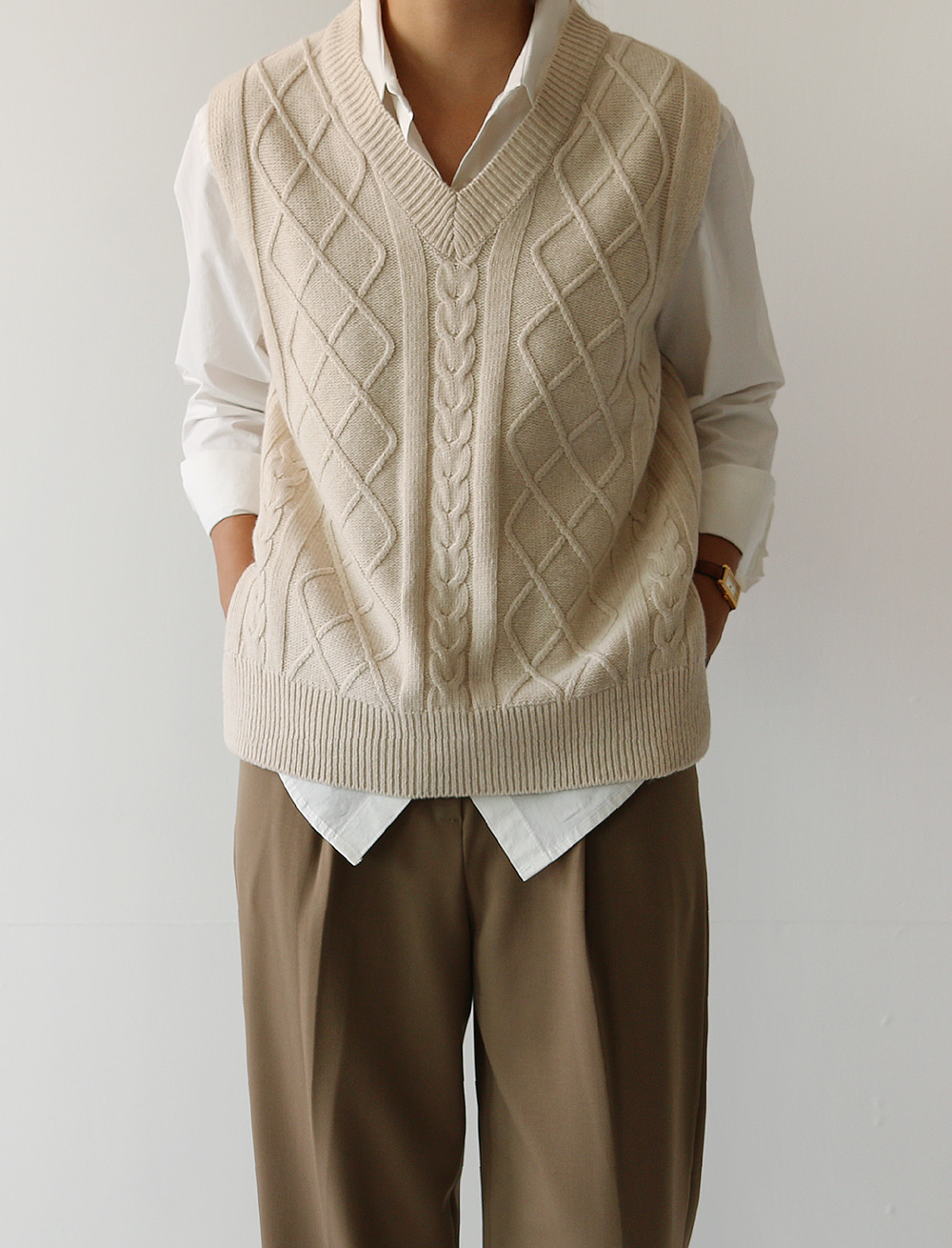 spaid knit vest (2c)
