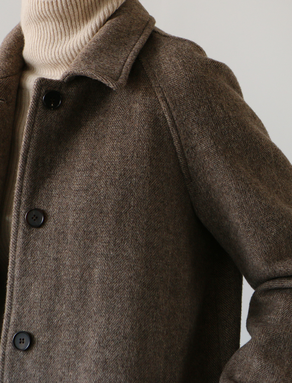 herringbone river raglan coat (2c)   울 90 헤링본 코트