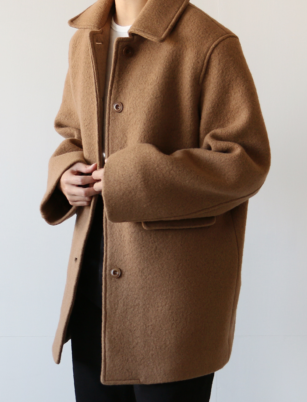 boucle half coat (2c)