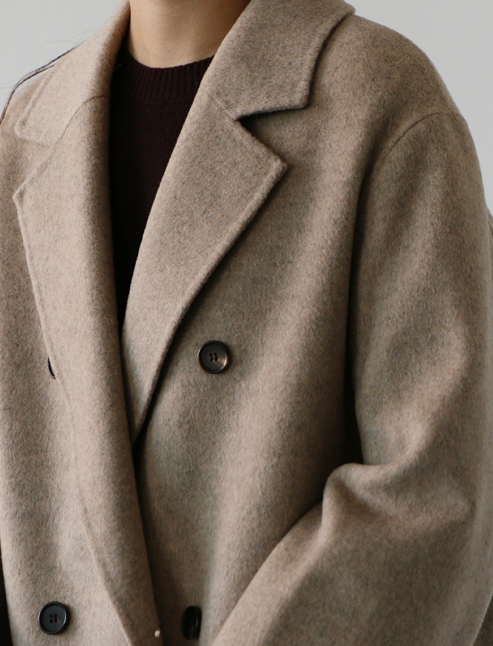 simple double handmade coat (3c)